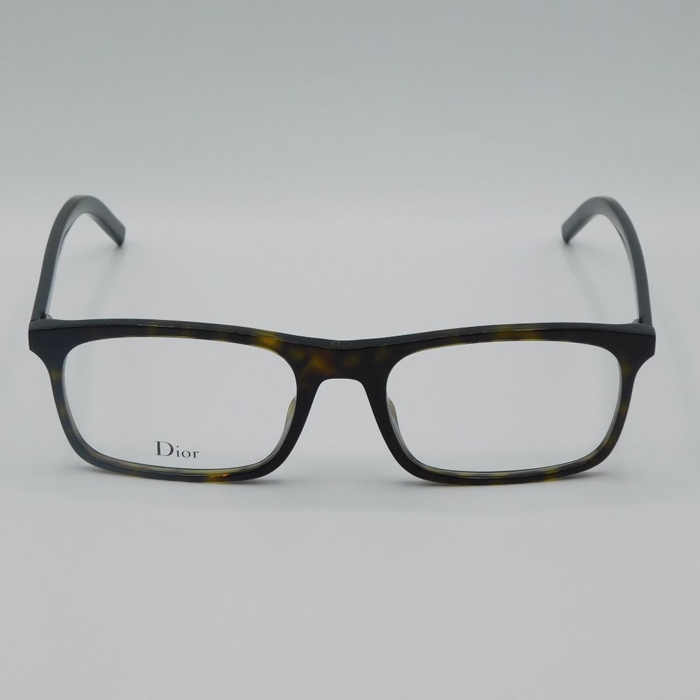 NEW DIOR BLACKTIE 235 581 HAVANA BLACK RECTANGULAR EYEGLASSES FRAME 54-1… - Picture 4 of 10
